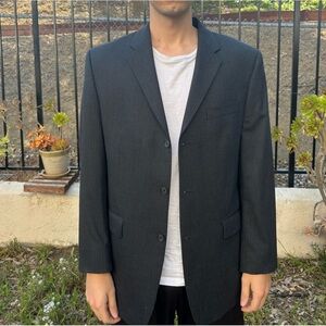 Calvin Klein Wool striped Suit Jacket Blazer